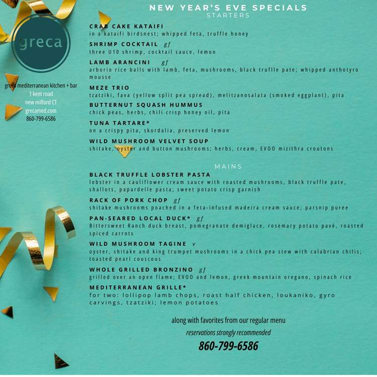 ny eve menu