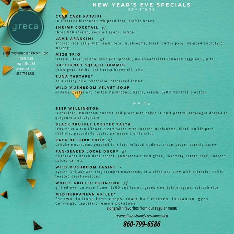 ny eve menu