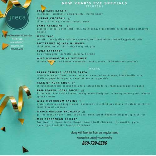 ny eve menu