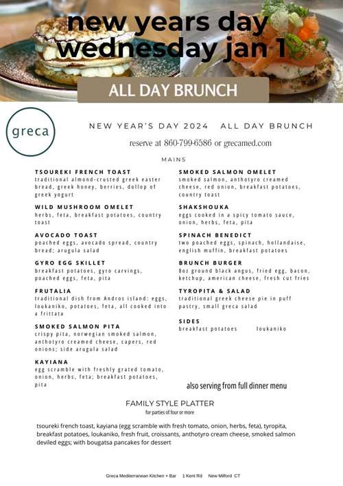 New Years Day Brunch